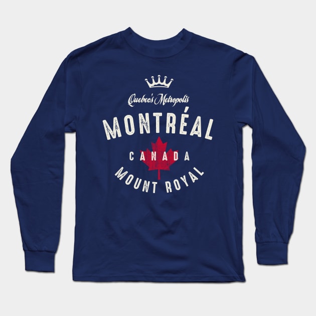 Montreal Quebec Canada Long Sleeve T-Shirt by Designkix